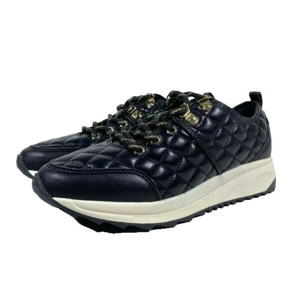 Rachel Zoe Womens Michaela Quilted Fashion Sneakers 7 Black